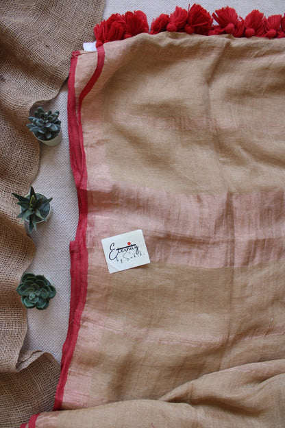 Kangana Linen Saree - Eternity by Sakshi