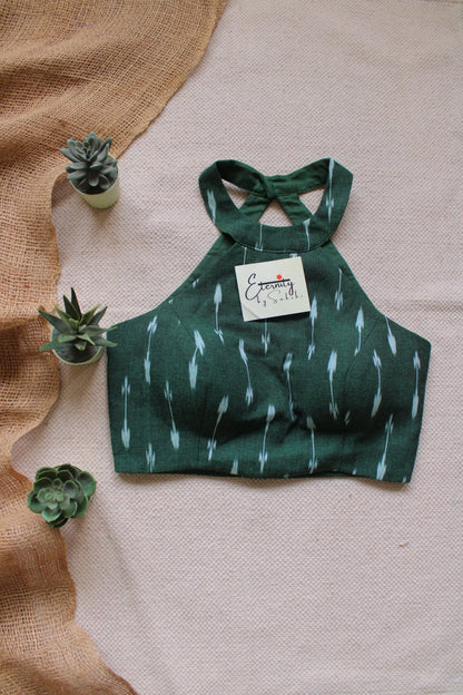 Green Halter Blouse - Eternity by Sakshi