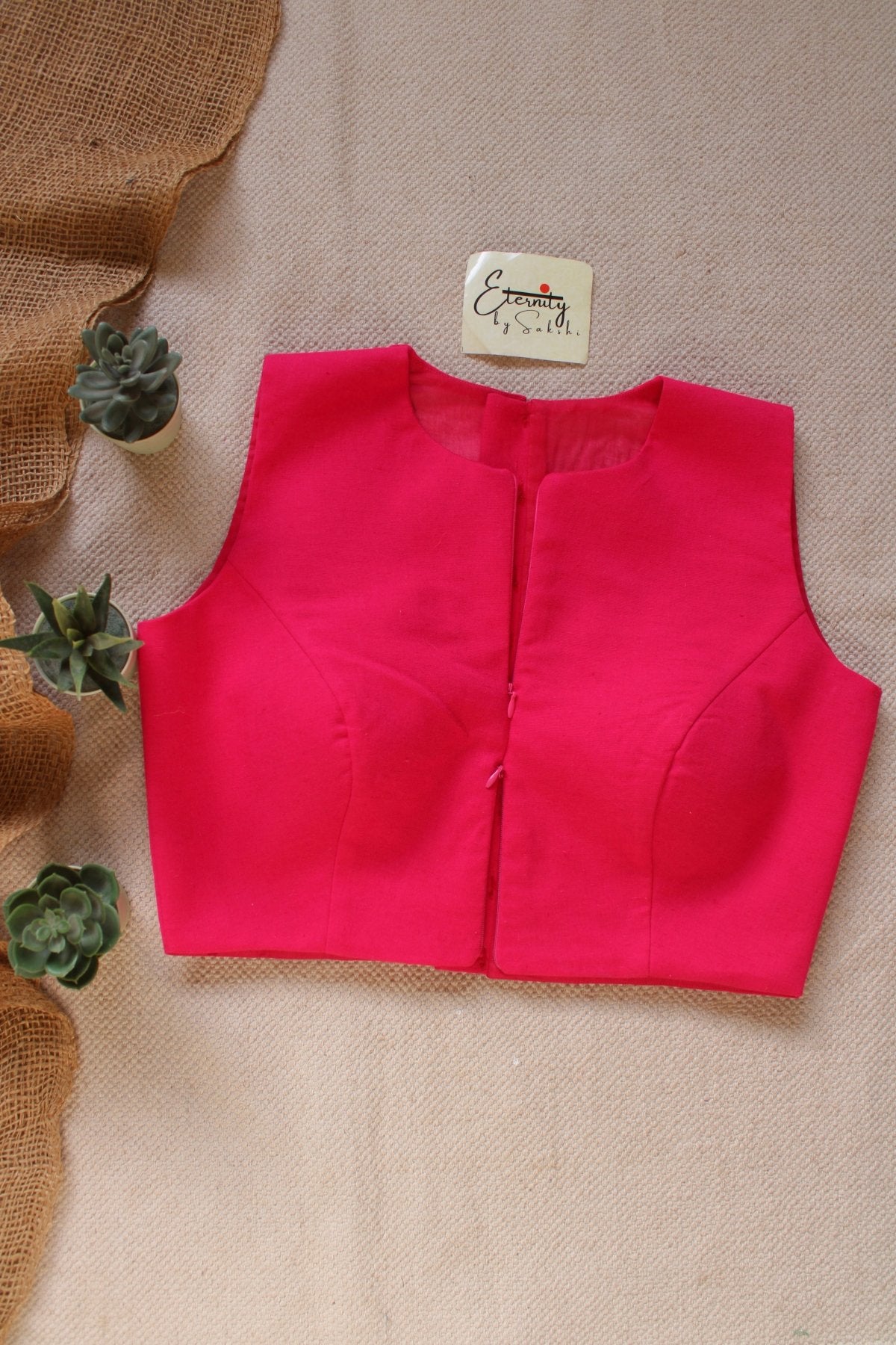 Pink Double Zip Mood Blouse - Eternity by Sakshi