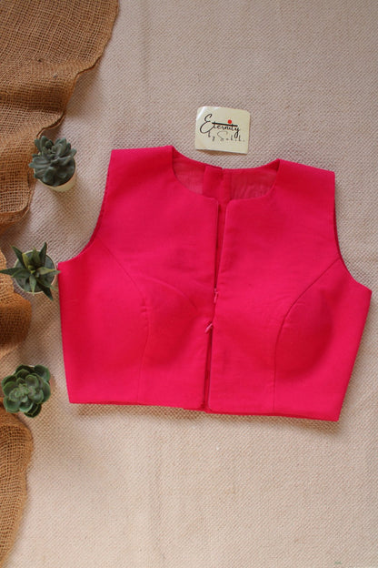 Pink Double Zip Mood Blouse - Eternity by Sakshi