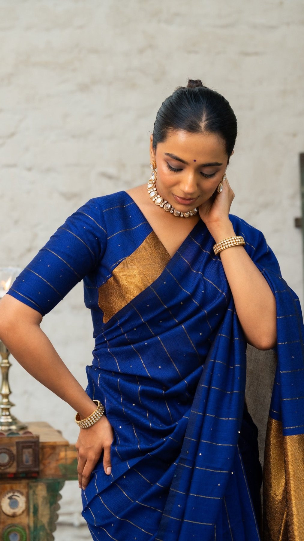 Blue Galaxy Saree - Eternity by Sakshi