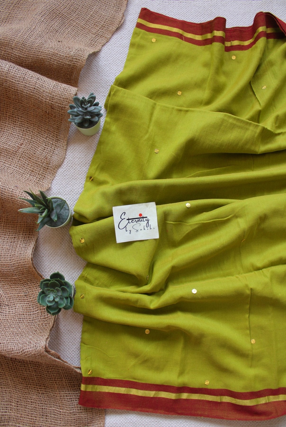 Mehendi Green Varnika Saree - Eternity by Sakshi