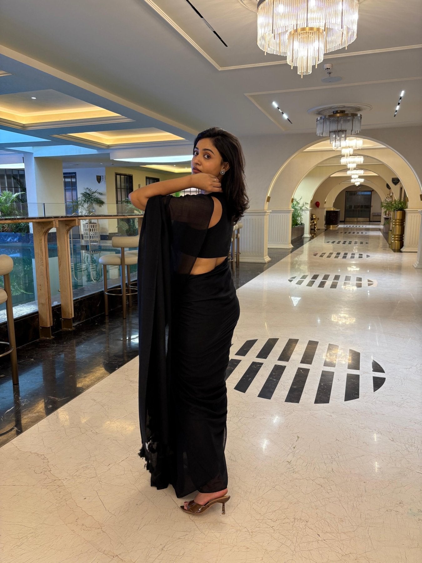 KOHL BREEZY SAREE - Eternity by Sakshi