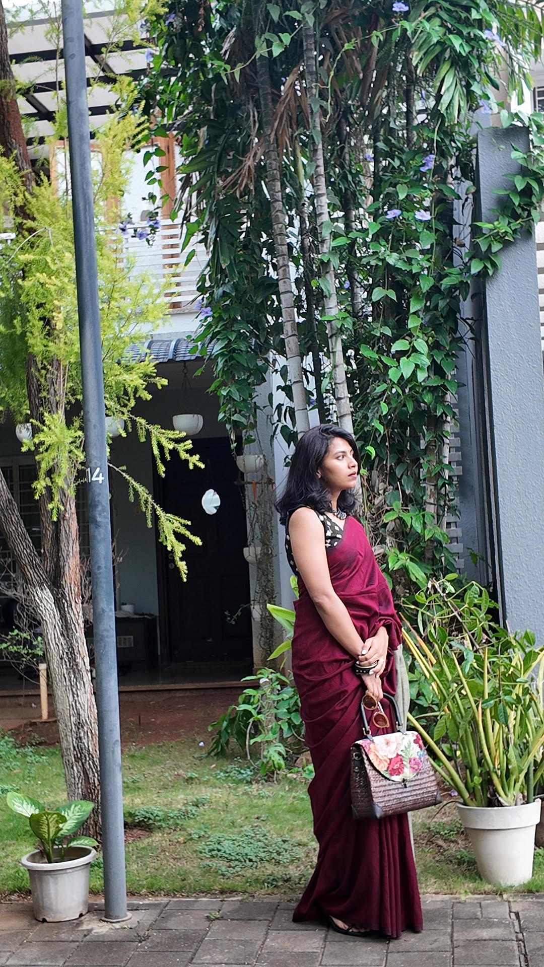 Beet Office saree - Eternity by Sakshi