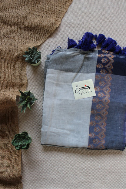 Blue Mohe Saree - Eternity by Sakshi
