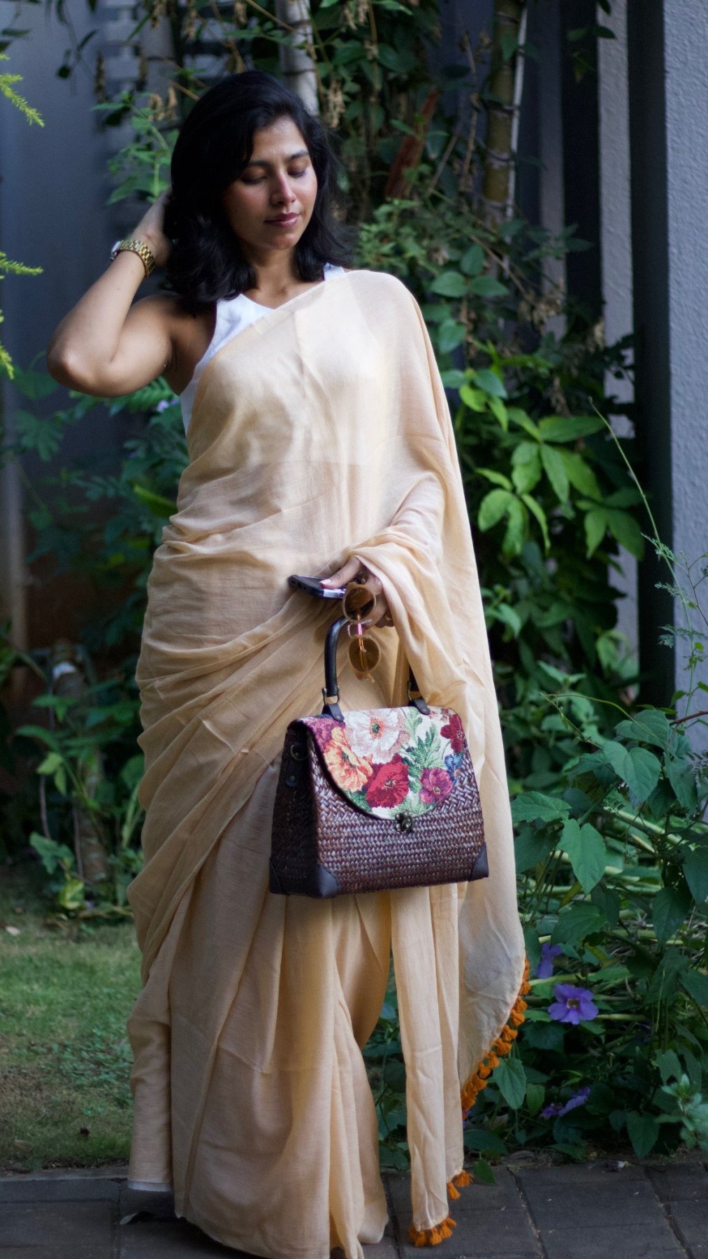 BADAM KULFI BREEZY SAREE - Eternity by Sakshi