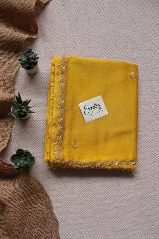 Yellow Nazrana Saree - Eternity by Sakshi