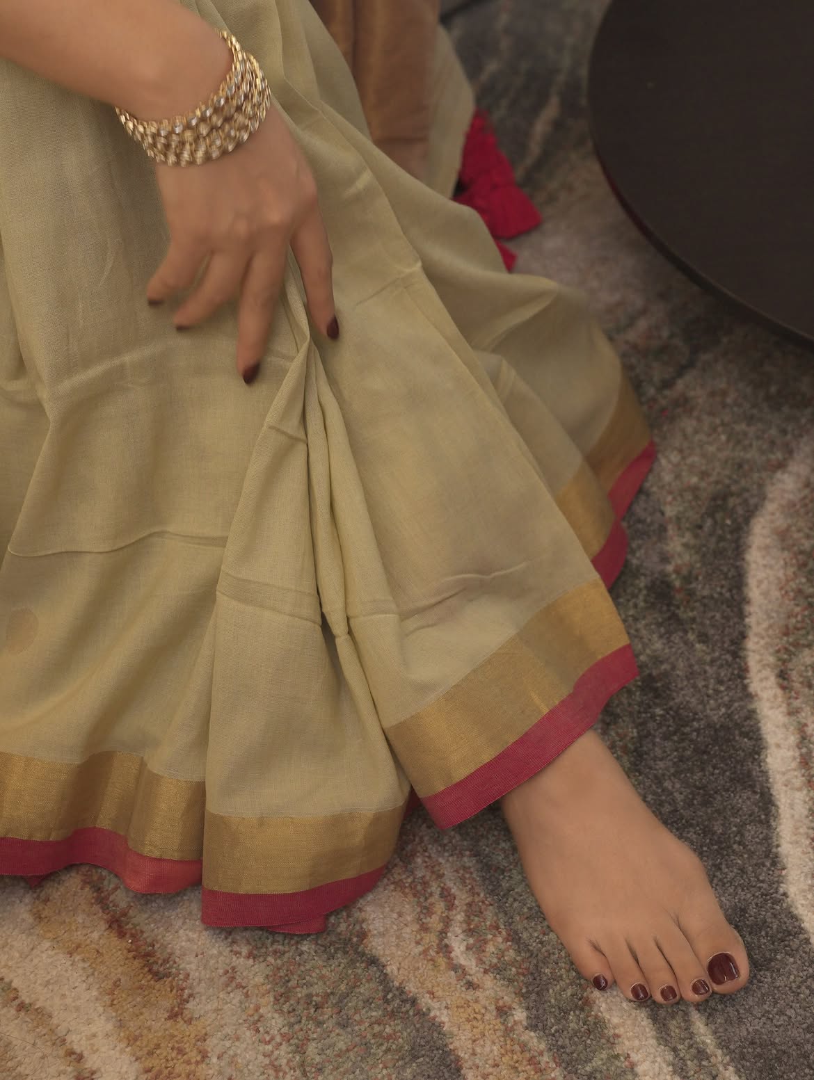 Matcha Polka Saree - Eternity by Sakshi