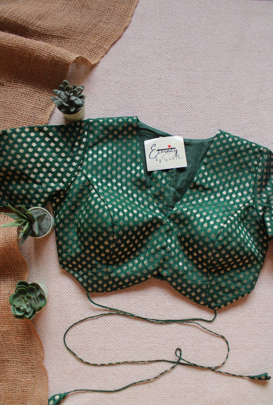 Forest Brocade Blouse - Eternity by Sakshi