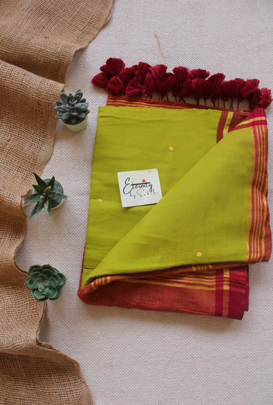 Mehendi Green Varnika Saree - Eternity by Sakshi