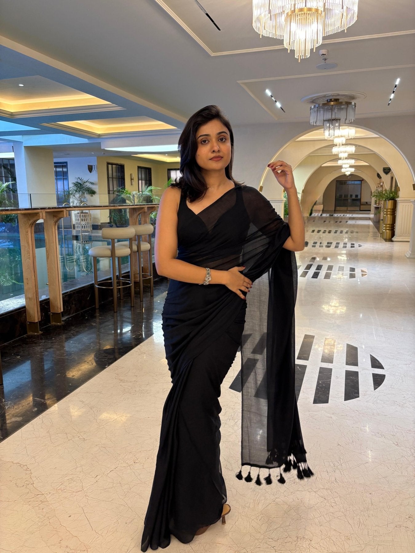 KOHL BREEZY SAREE - Eternity by Sakshi