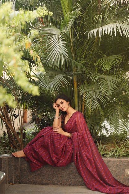 Gulaabi Silsila Saree - Eternity by Sakshi