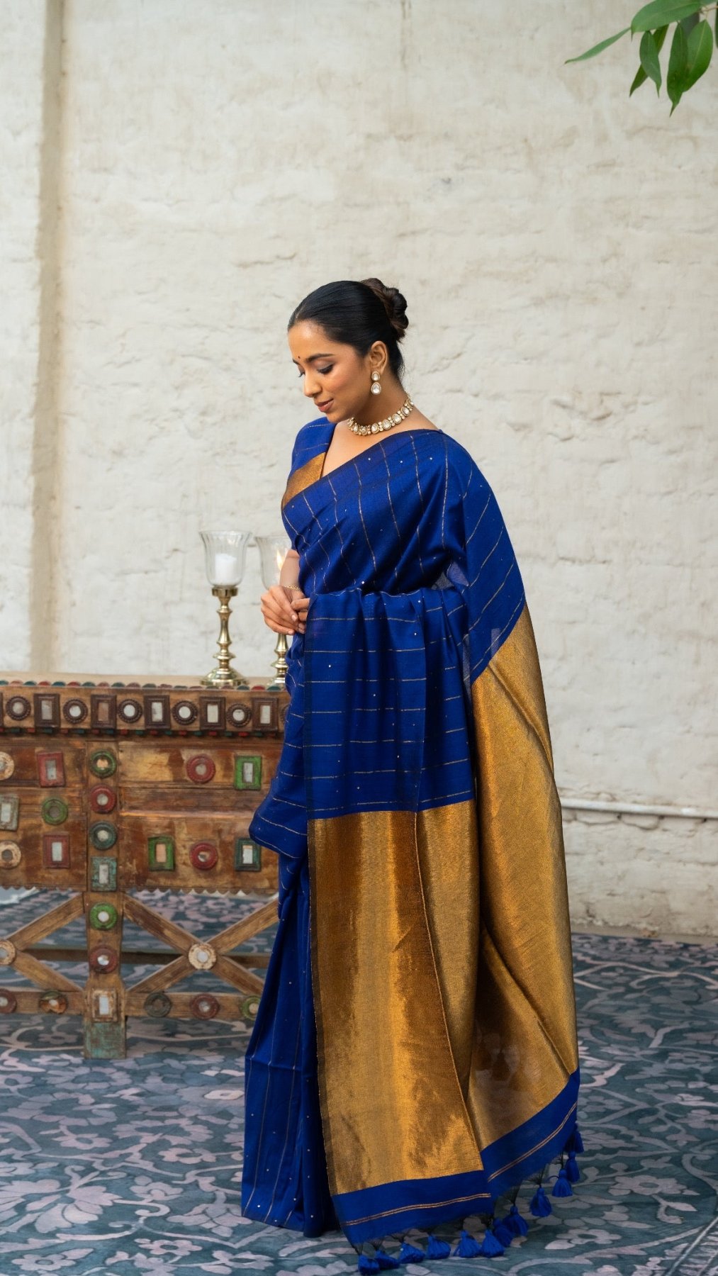 Blue Galaxy Saree - Eternity by Sakshi