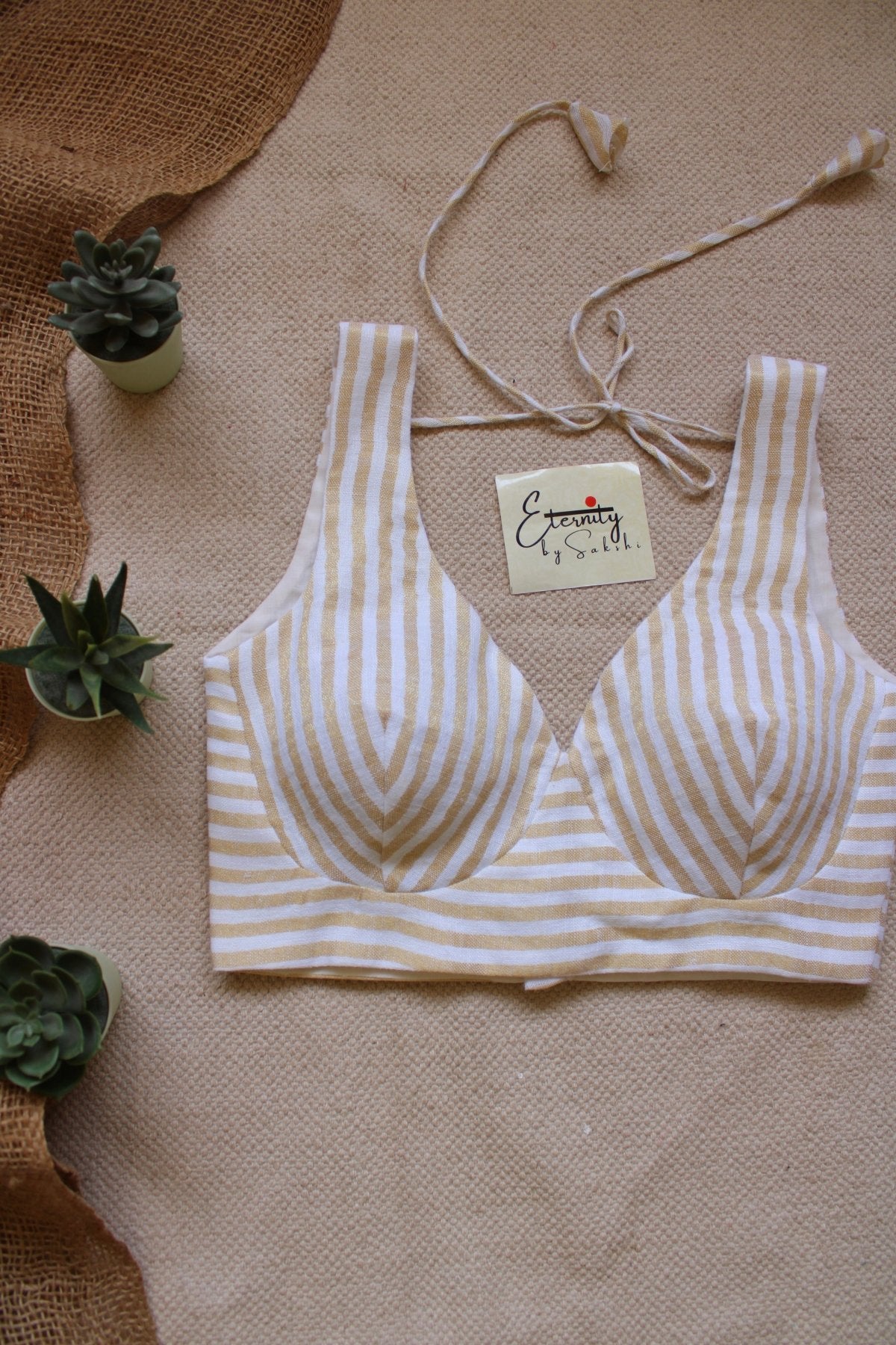 White Linen Blouse - Eternity by Sakshi