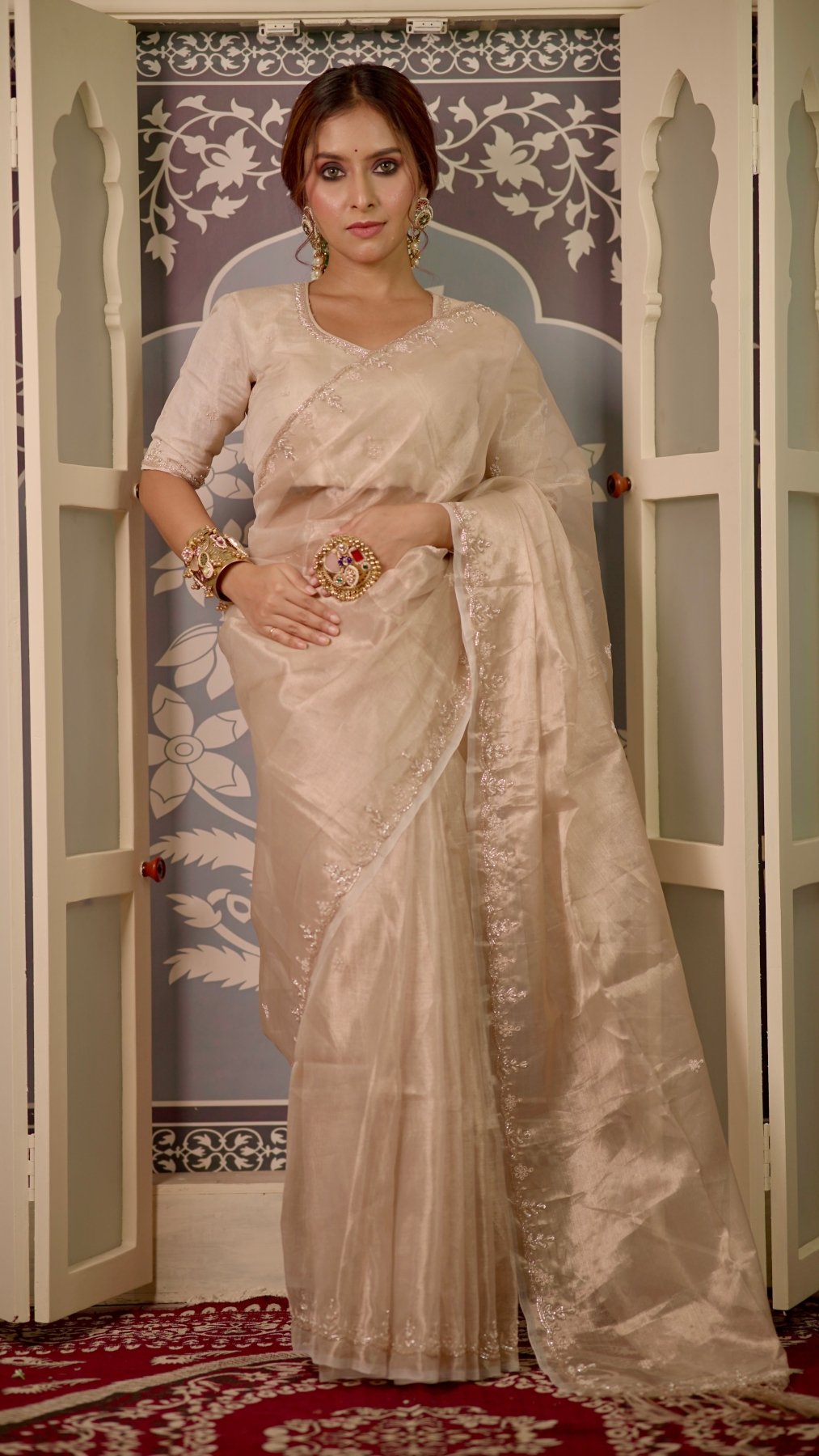 Pearl Handwork Raaz Saree - Eternity by Sakshi