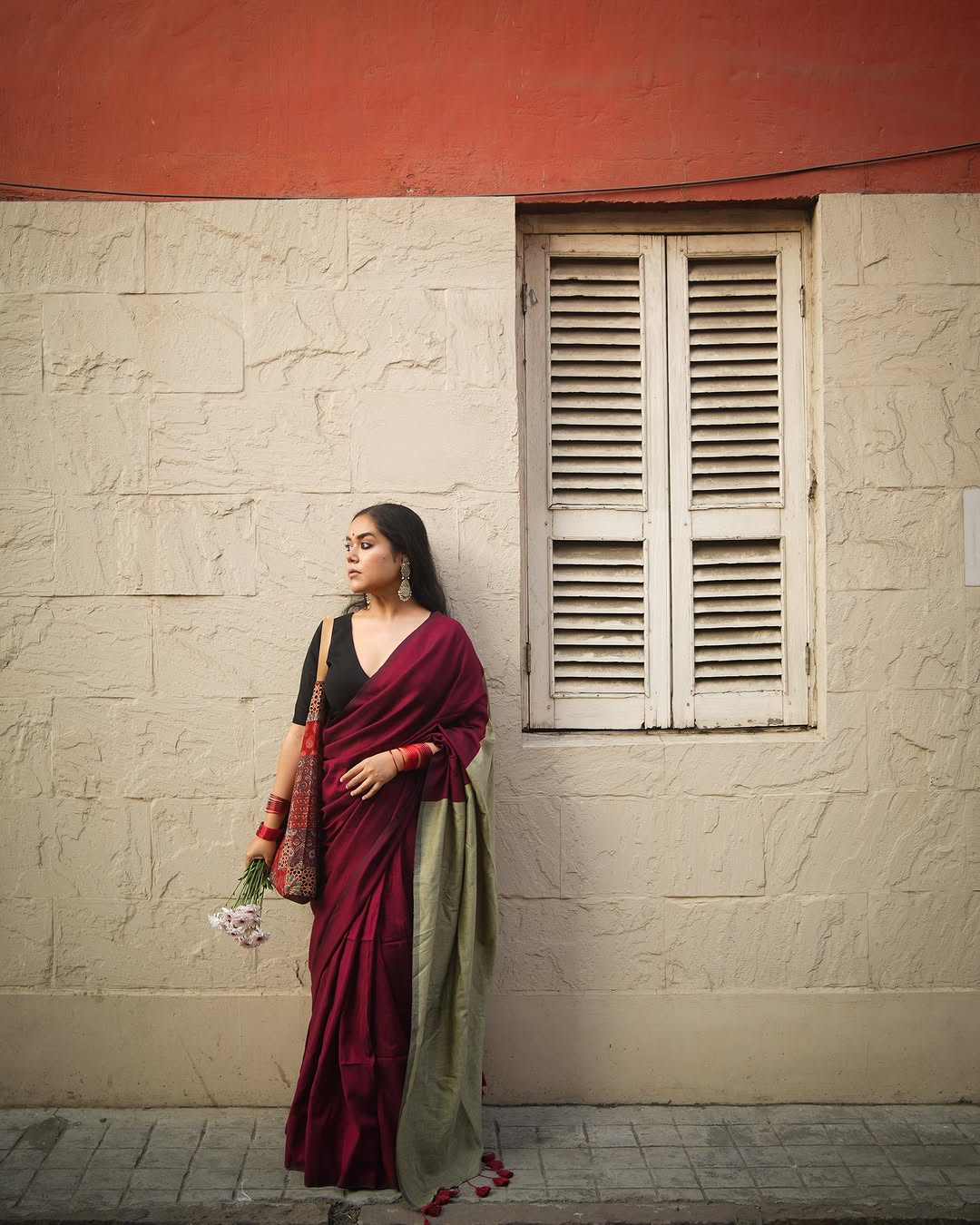 Beet Office saree