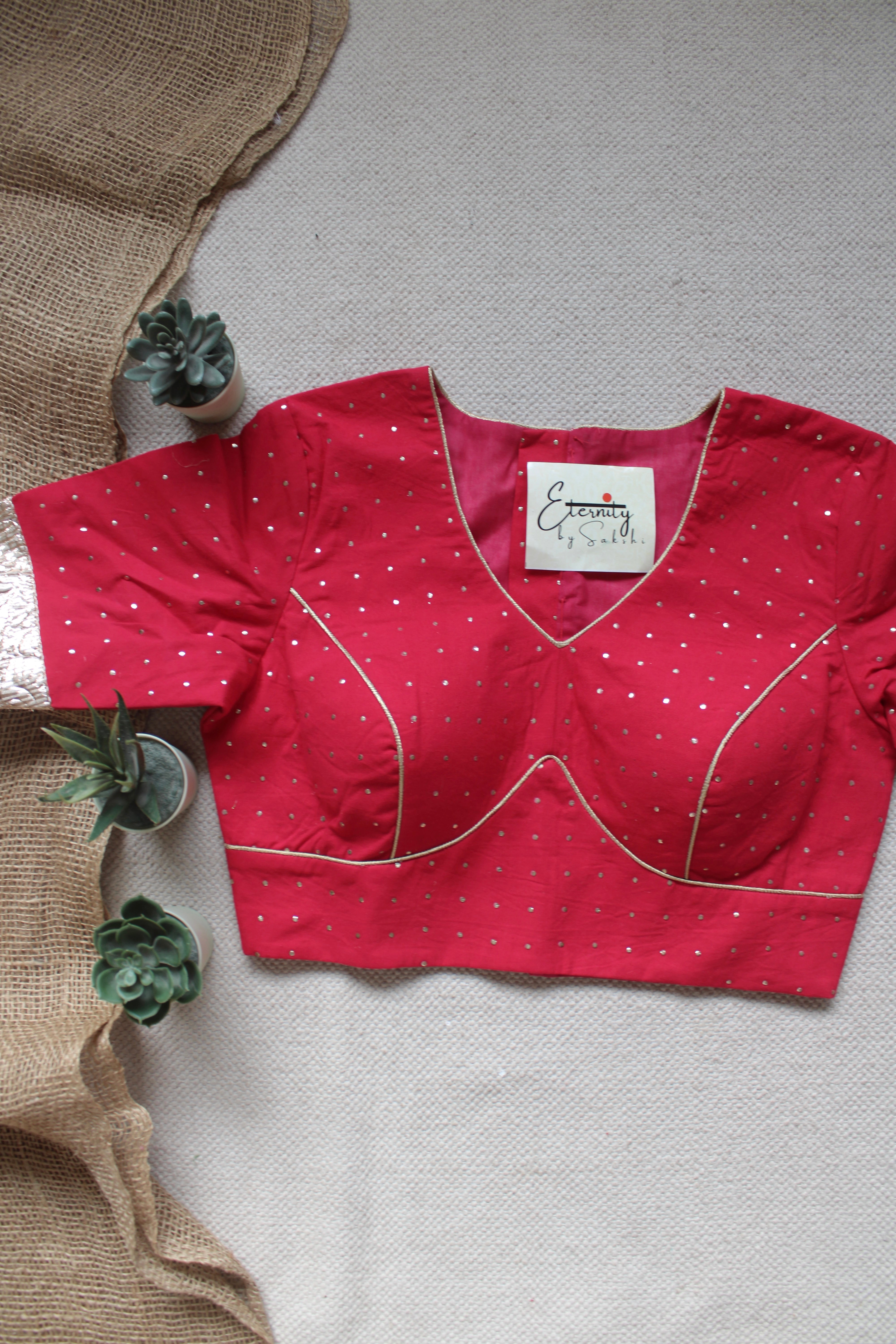 Pink Navratri Amba Blouse