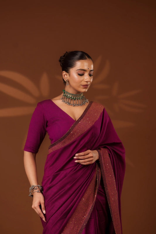 Magenta Shakti Saree - Eternity by Sakshi