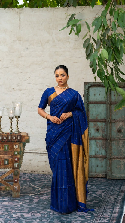 Blue Galaxy Saree - Eternity by Sakshi