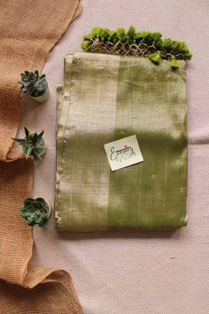 Pista Green Metallic Tissue