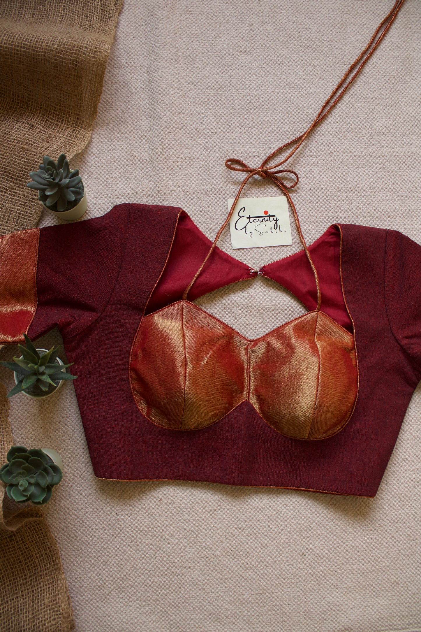 Maroon Glam Blouse