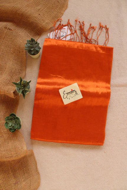 Rust Tissue Saree - Eternity by Sakshi