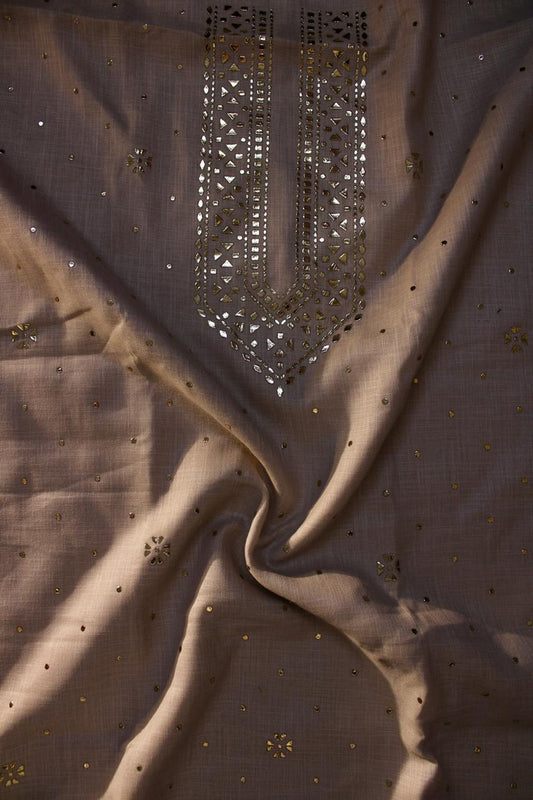 Light Pink Linen Unstitched Mens Kurta Fabric 02 - Eternity by Sakshi