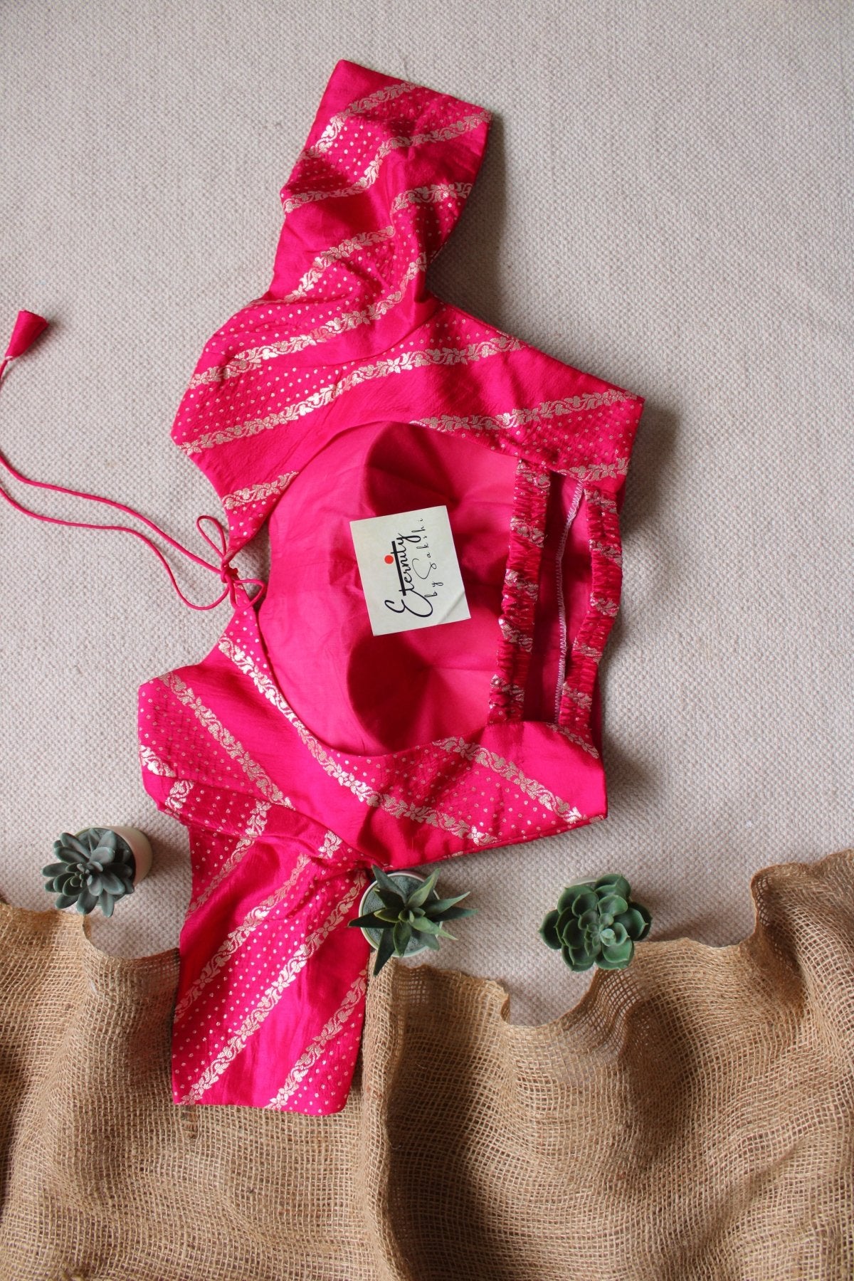 Rose Elastic Blouse - Eternity by Sakshi