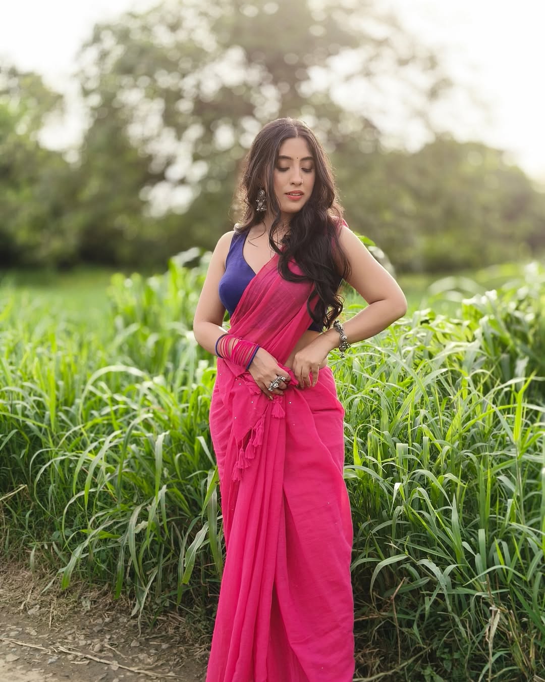 Pink Tara Saree - Eternity by Sakshi