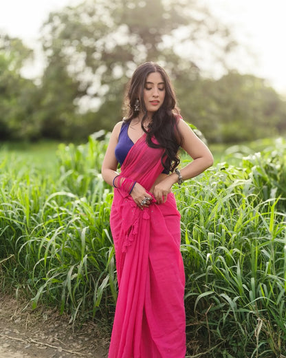 Pink Tara Saree - Eternity by Sakshi