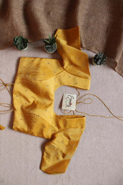 Yellow Tissue Blouse - Eternity by Sakshi