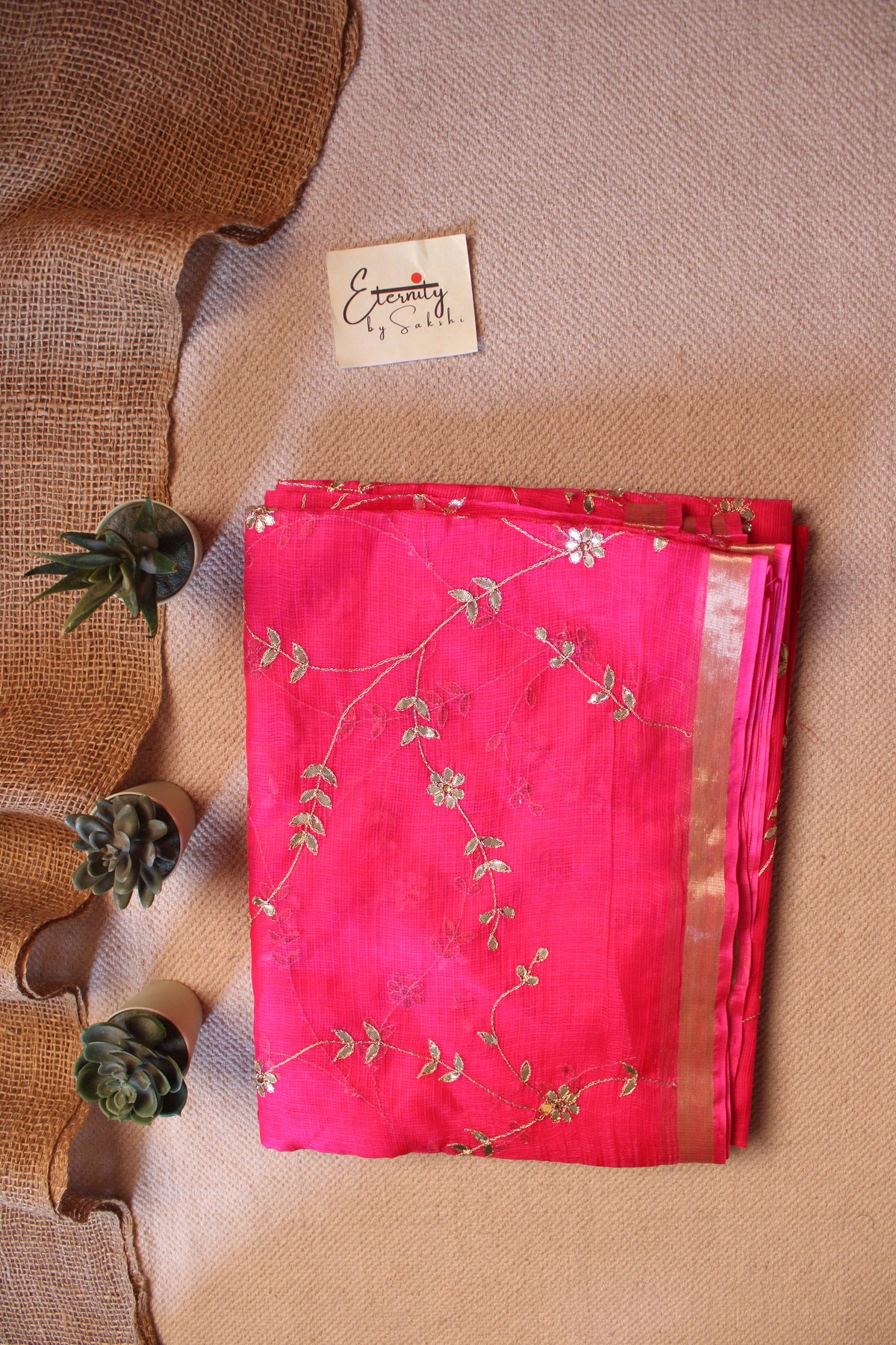 Pink Kota Doriya Gottapatti Saree