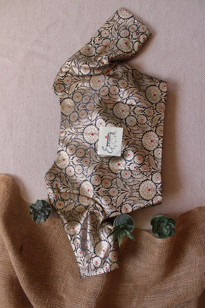 Black Utsav Brocade Blouse - Eternity by Sakshi