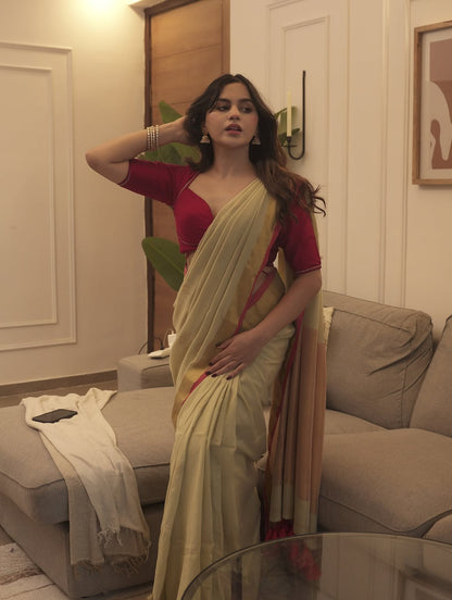 Matcha Polka Saree - Eternity by Sakshi