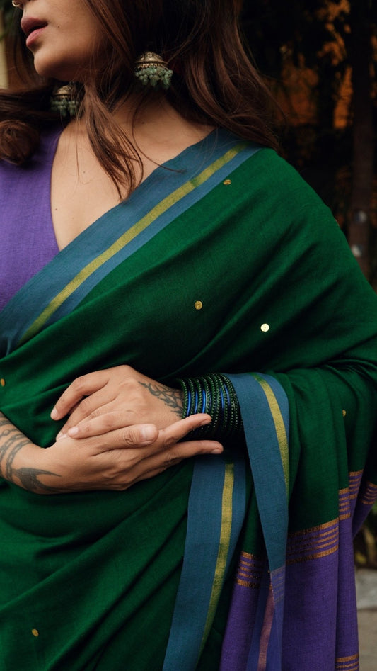 Green Varnika Saree - Eternity by Sakshi