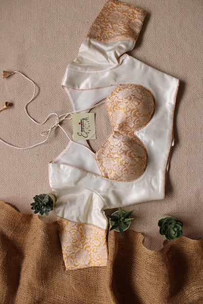 White Glam Blouse - Eternity by Sakshi