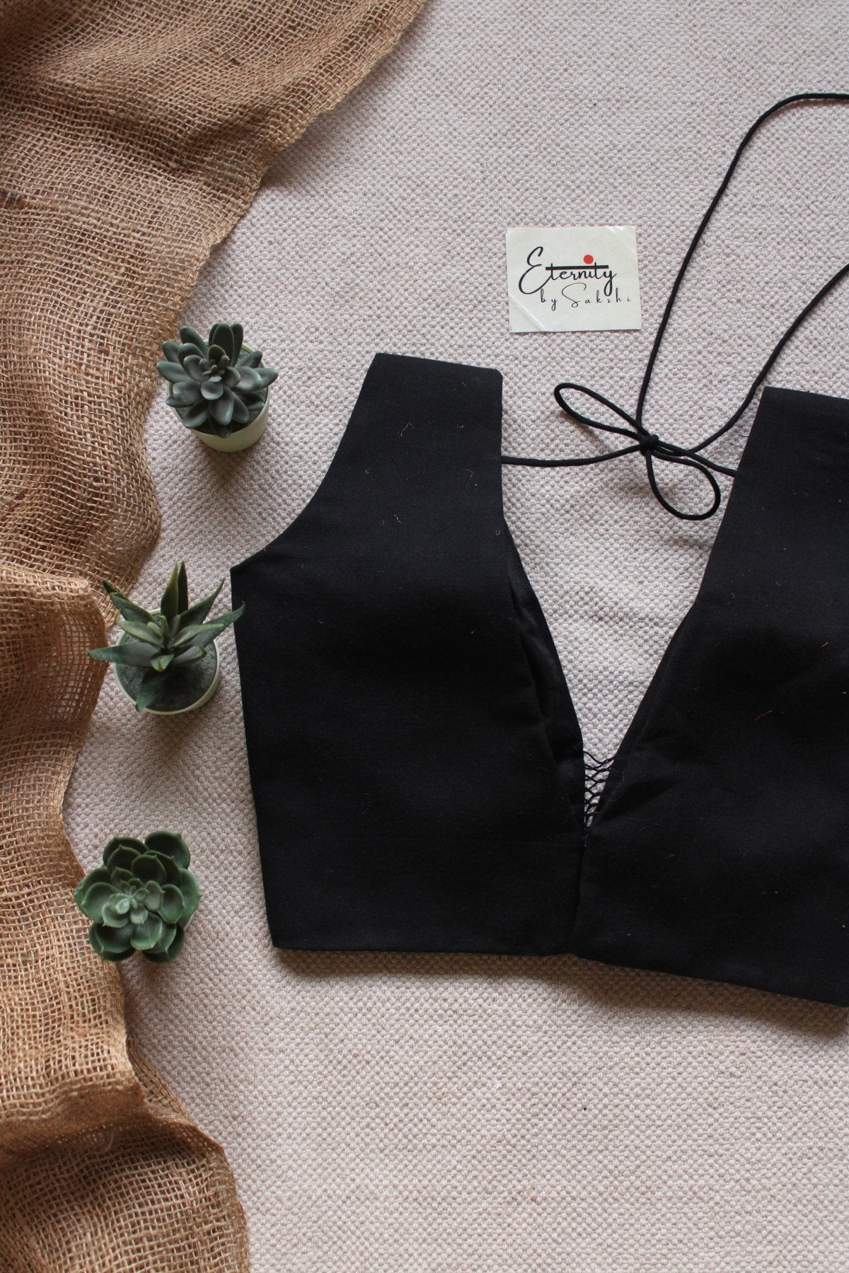 Black Evergreen Blouse - Eternity by Sakshi