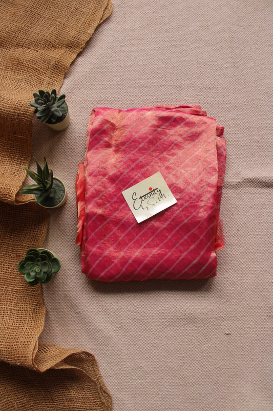 Pink Tissue Leheriya Saree - Eternity by Sakshi