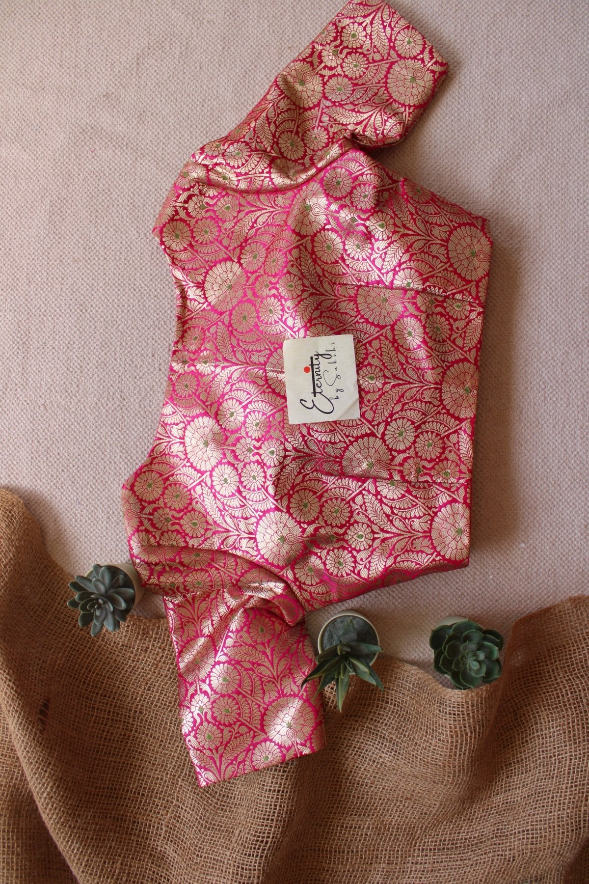 Pink Utsav Brocade Blouse - Eternity by Sakshi