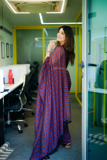 Mulberry Silsila Saree - Eternity by Sakshi