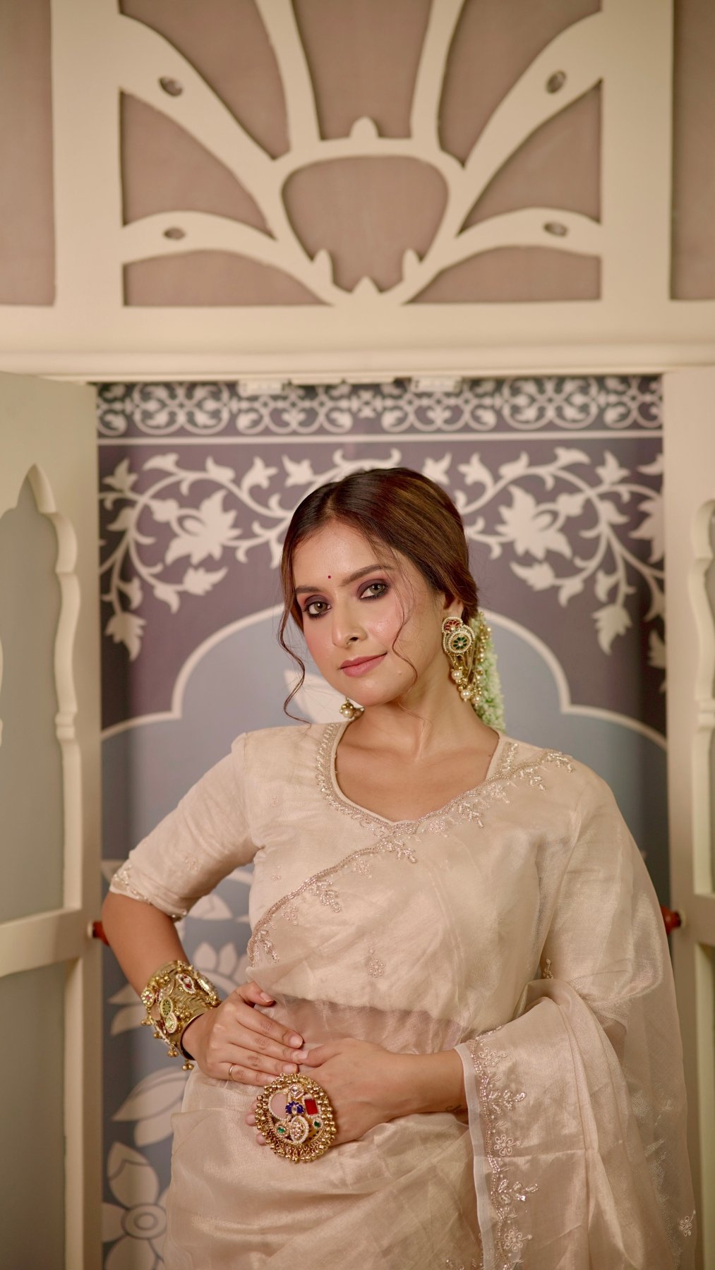 Pearl Handwork Raaz Saree - Eternity by Sakshi