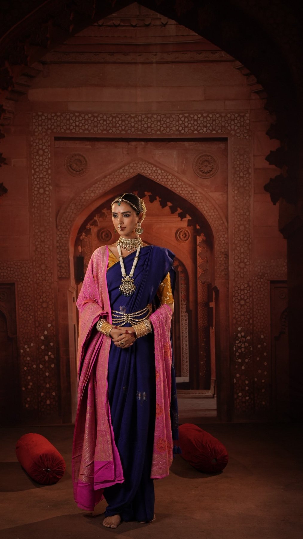 Blue Lotus Saree - Eternity by Sakshi