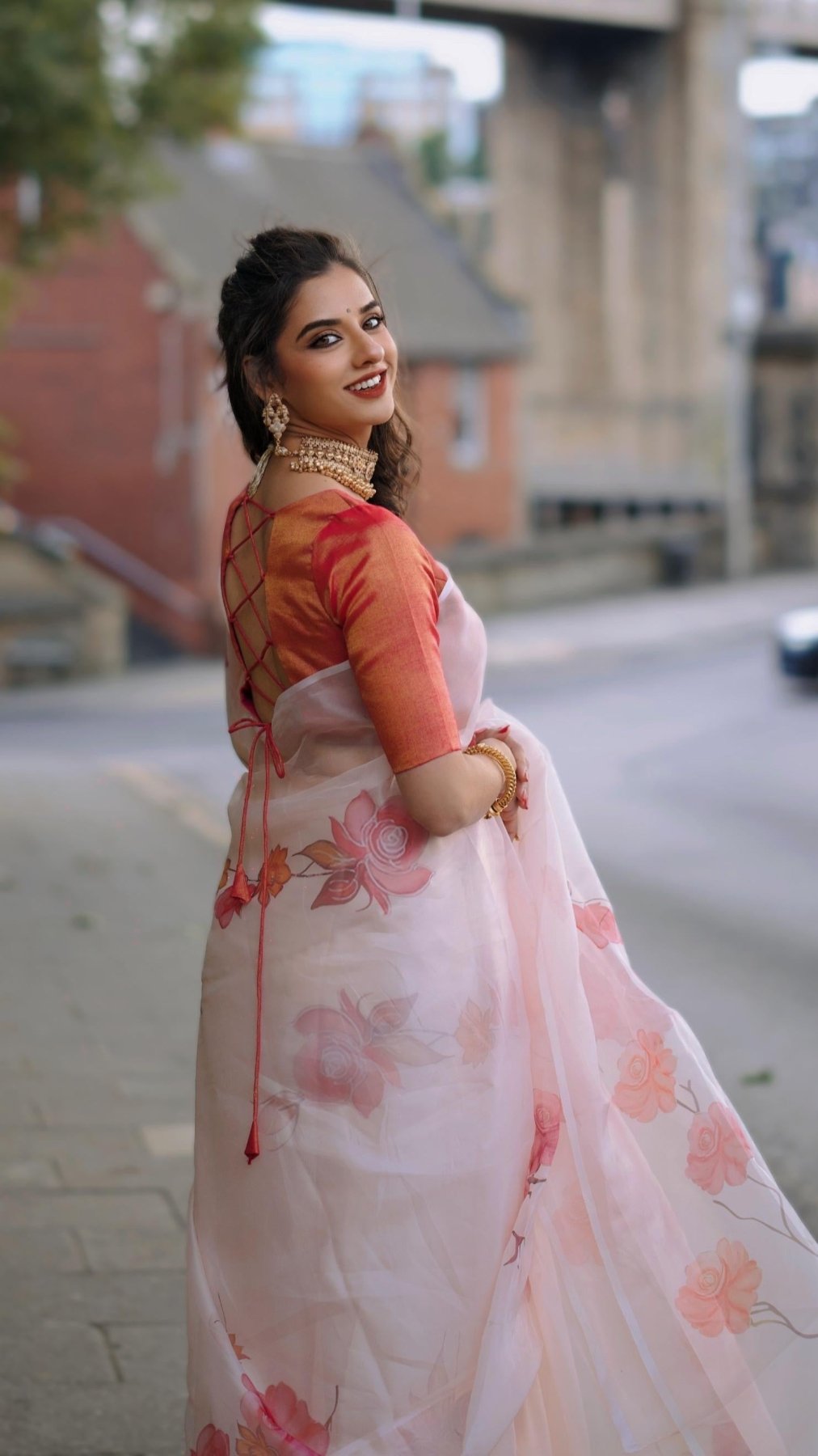 Gulaabi Backless Blouse - Eternity by Sakshi