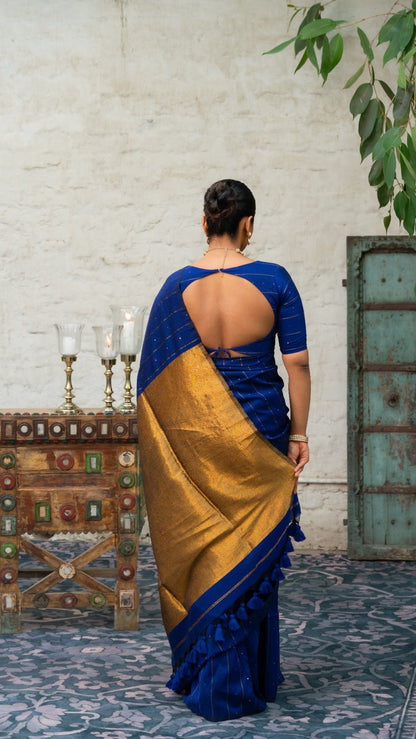 Blue Galaxy Saree - Eternity by Sakshi