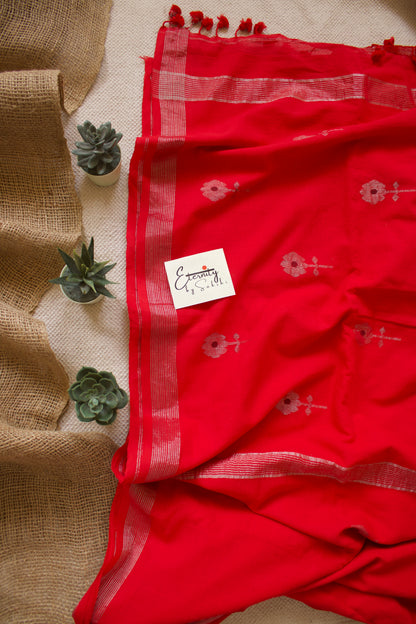 Red Naveli Saree