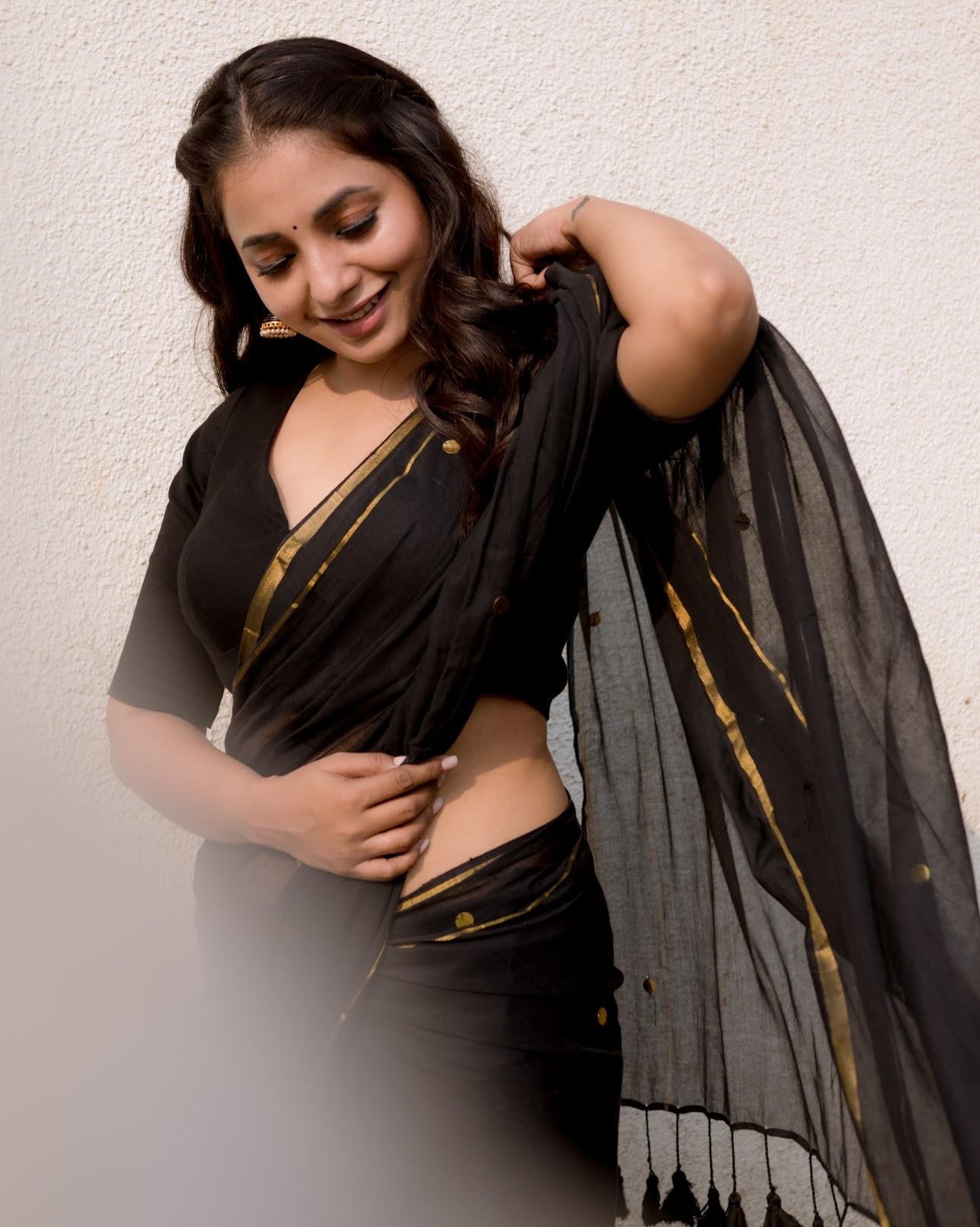 Black Bling Saree