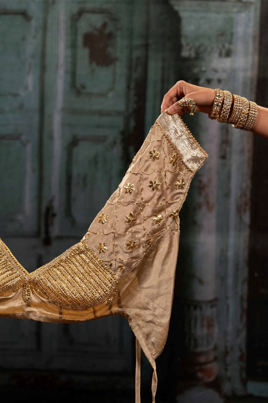 Beige Aangi Blouse - Eternity by Sakshi