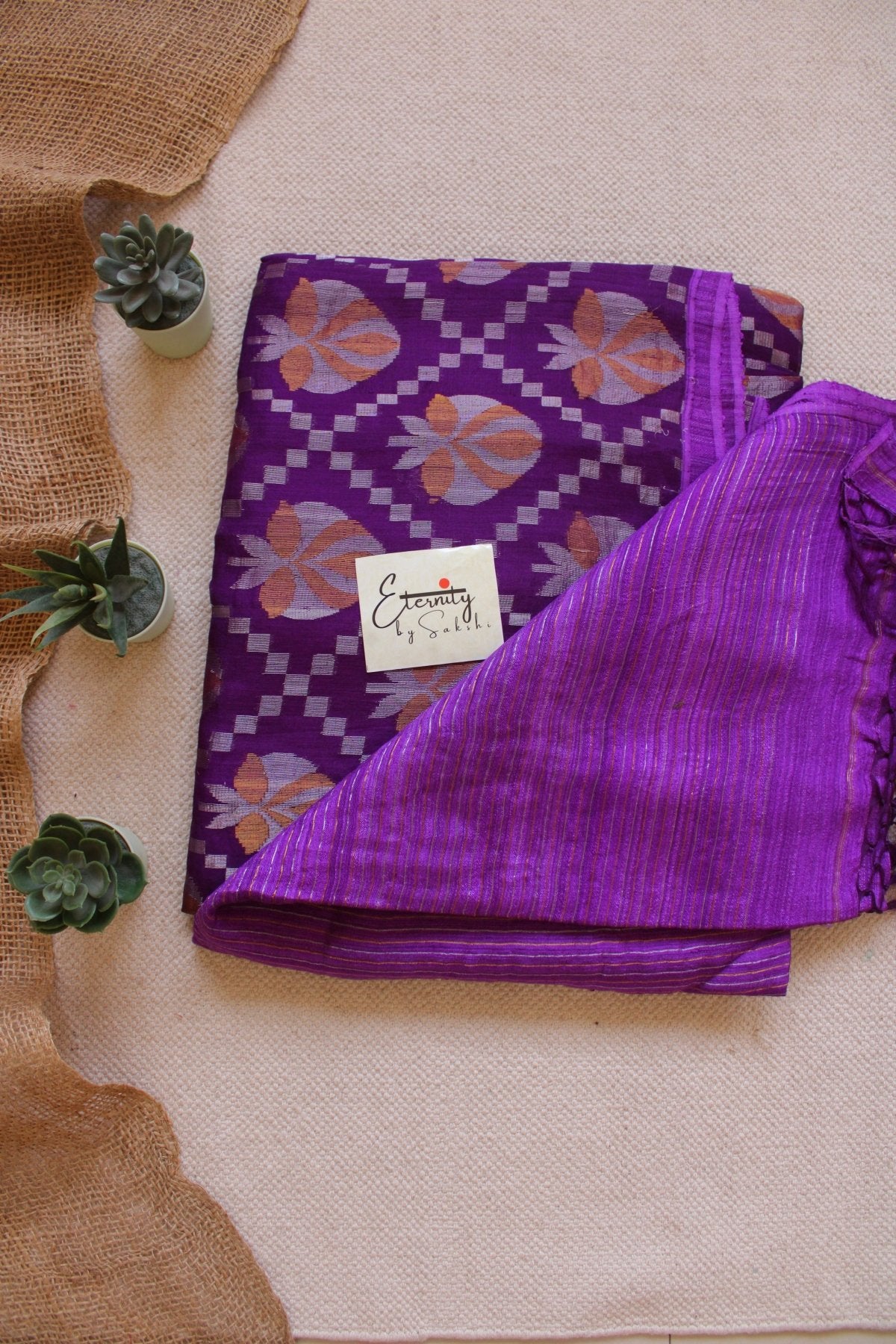Purple Virasat Saree - Eternity by Sakshi