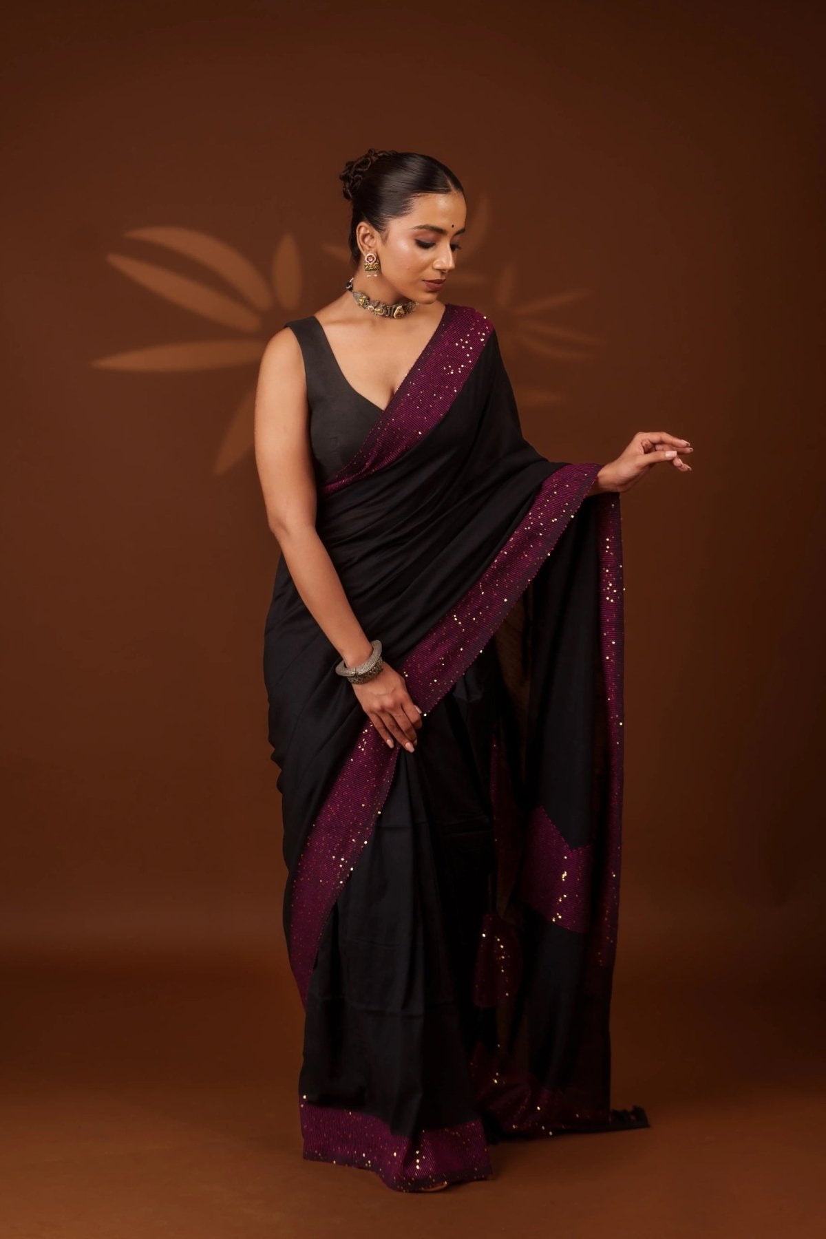Black Shakti Saree - Eternity by Sakshi