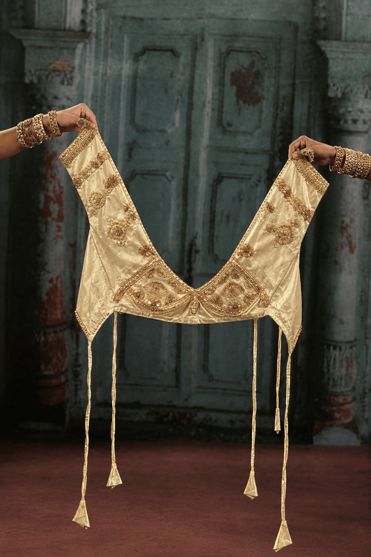 Creamish Gold Aangi Blouse - Eternity by Sakshi